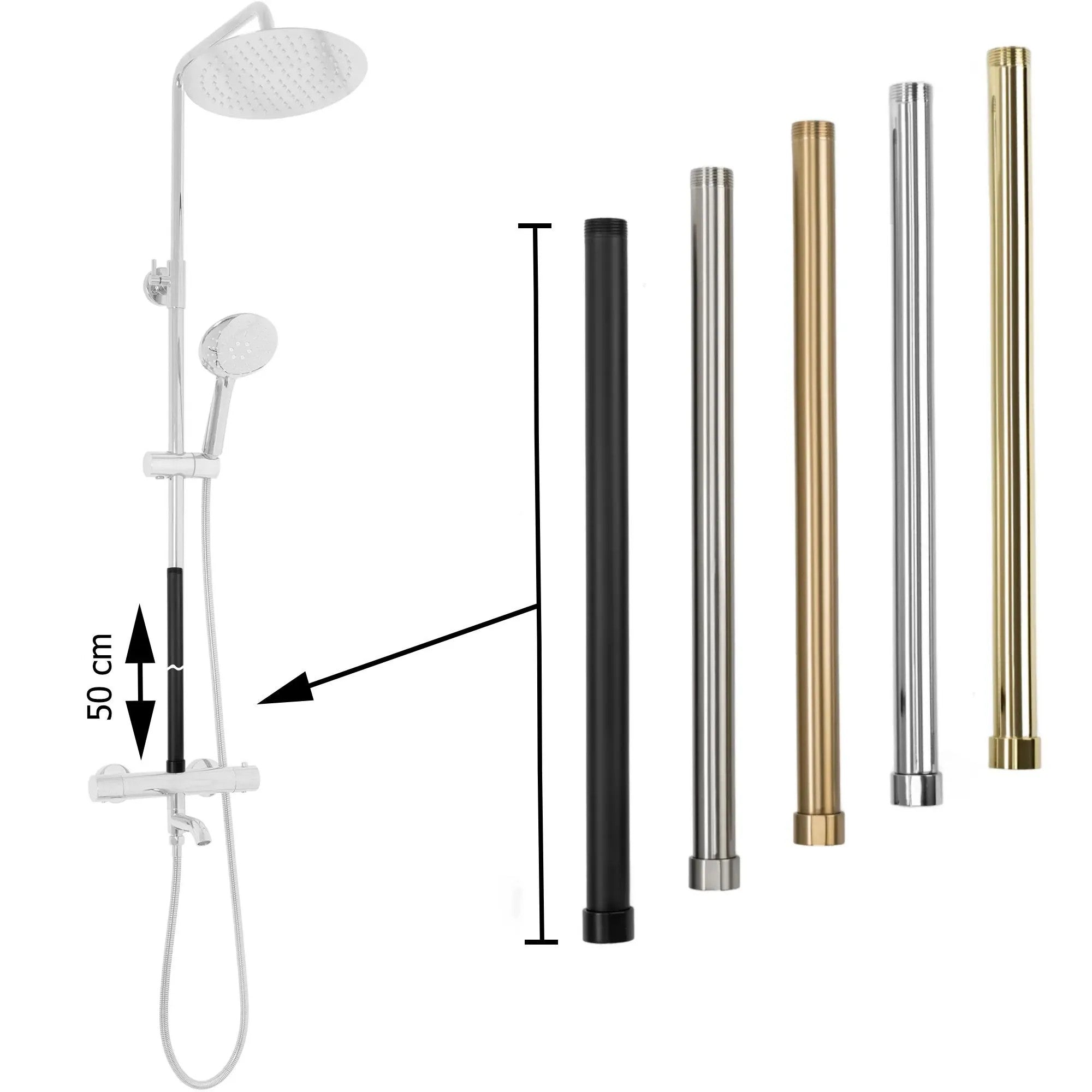 Predĺženie pre vaňovú/sprchovú súpravu GOLD 50cm  5