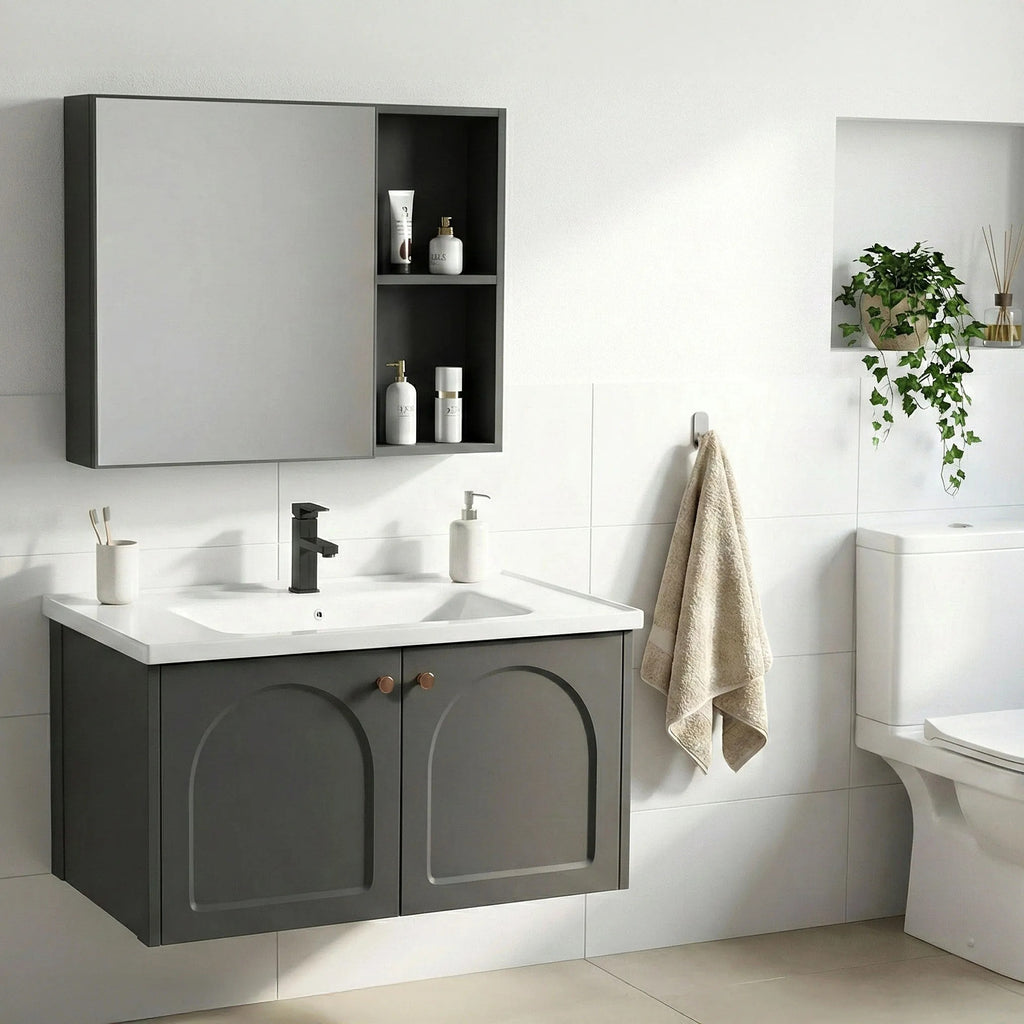 Súprava kúpeľňového nábytku s umývadlom Denver 80cm Grey  5