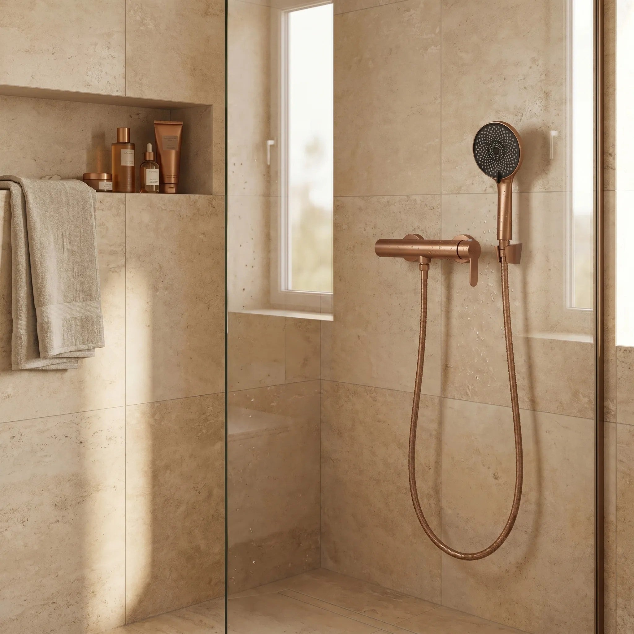 Sprchová batéria REA Arcos Brush Copper  5