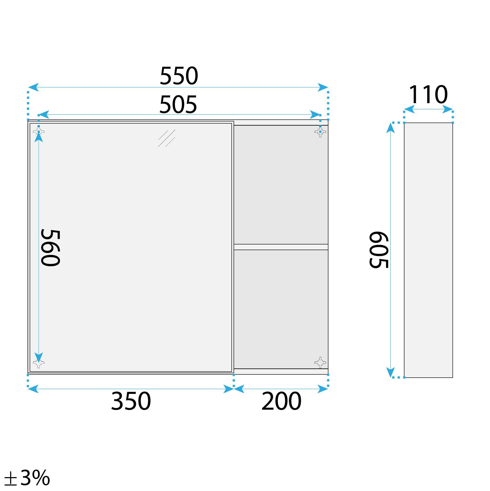 Súprava kúpeľňového nábytku s umývadlom Gama T25023 QHM 60CM  13