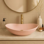 Umývadlo na dosku REA ROYAL Powder Pink Matt  6