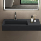Umývadlo REA Archi 75 CM Grey MATT na dosku - konglomerát  6