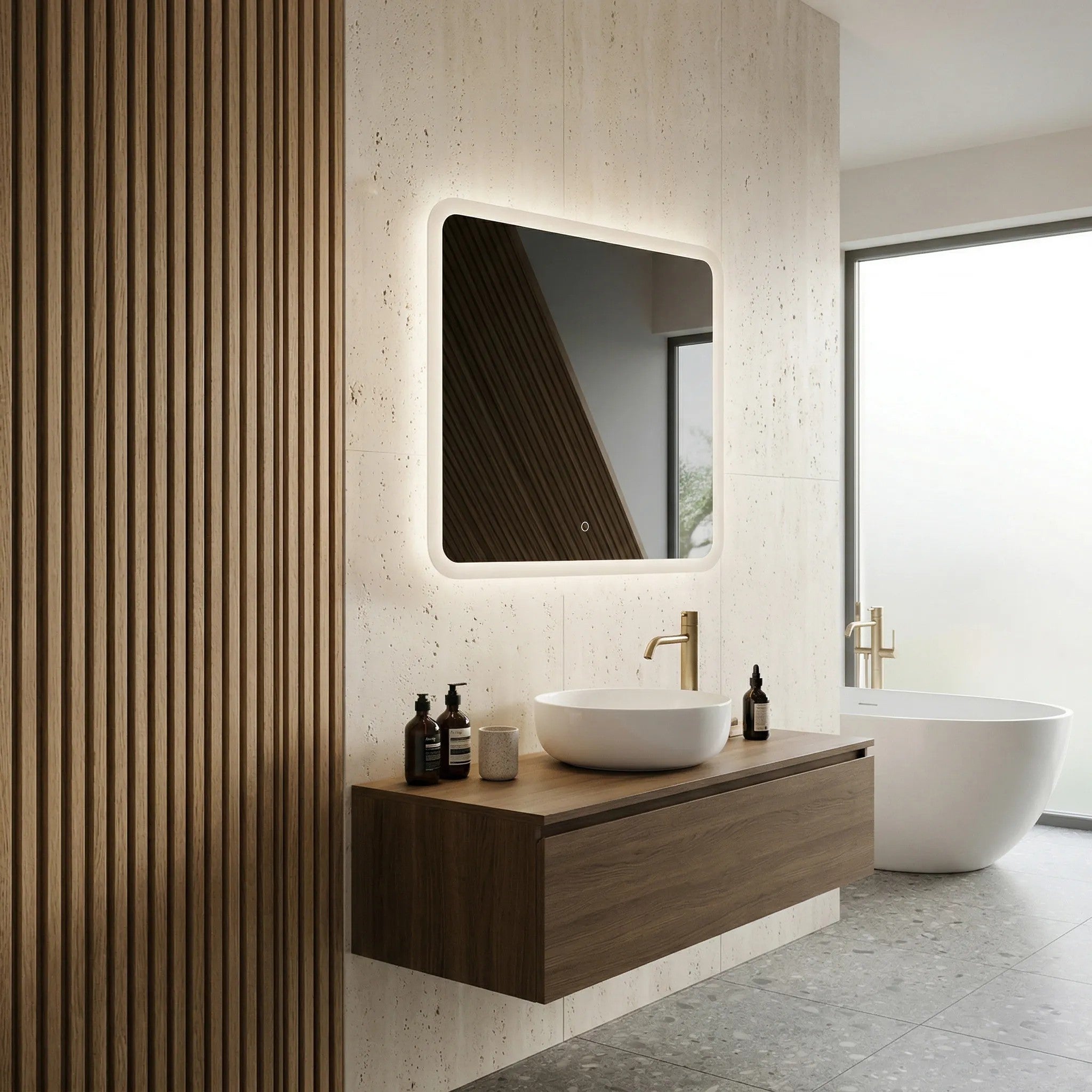 Zrkadlo LED 70x70cm TOP-2  6