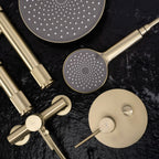 Podomietková sprchová súprava Rea Lungo Stripe Gold Brush + BOX  6