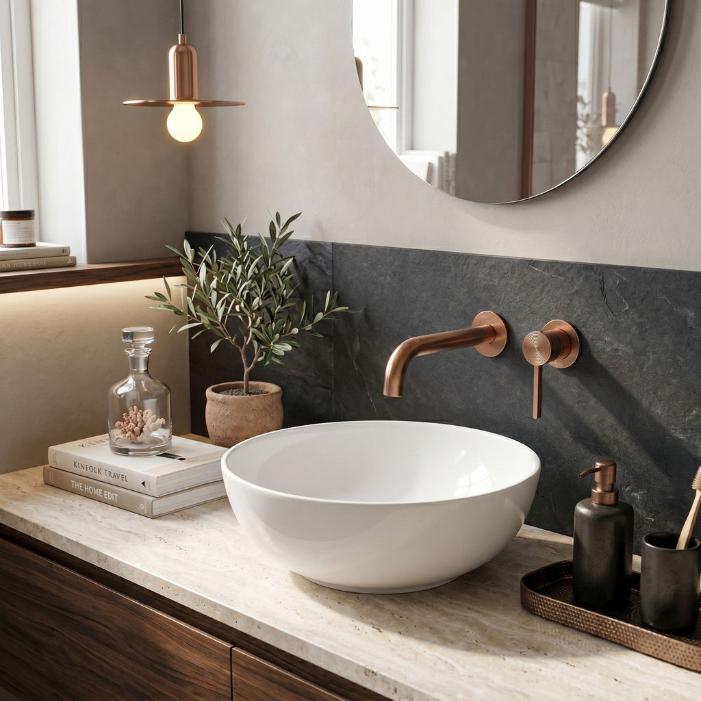 Podomietková vaňová batéria Rea Foster Brush Copper  6