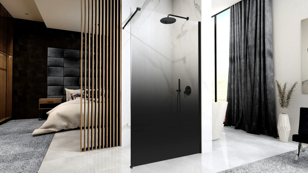 Sprchová zástena Rea Aero Ombre Black/Black 110  6