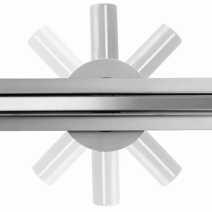 Odtokový žľab Rea Neo Slim Pro Nickel Brush INOX 70  6