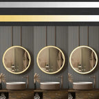 Zrkadlo LED 100cm MMJ BRUSH GOLD  6