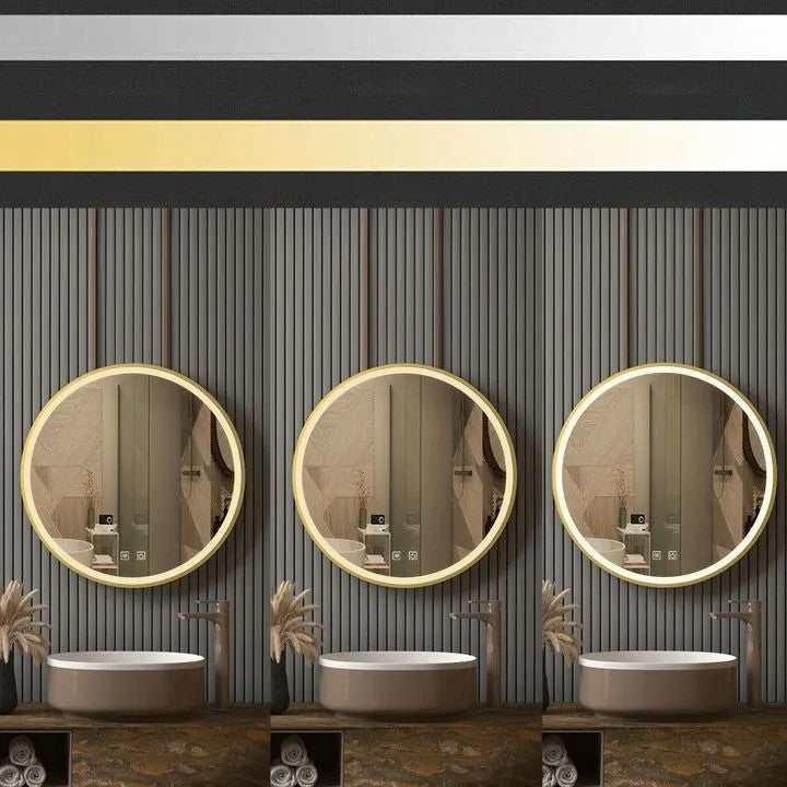 Zrkadlo LED 100cm MMJ BRUSH GOLD  6