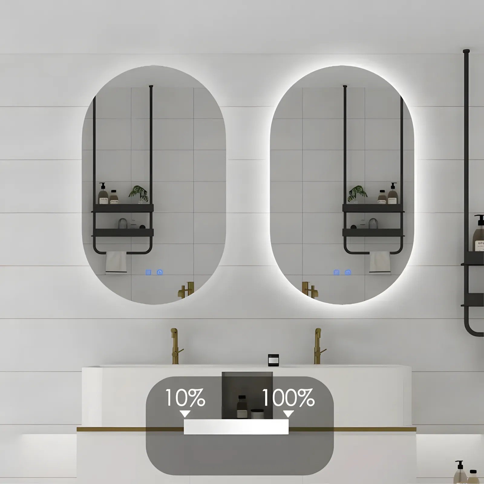 Zrkadlo LED 50x80cm S027  6