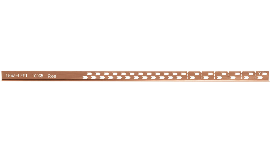 Spádová lišta sprchovej vaničky 100 cm Brush Copper ľavy 6