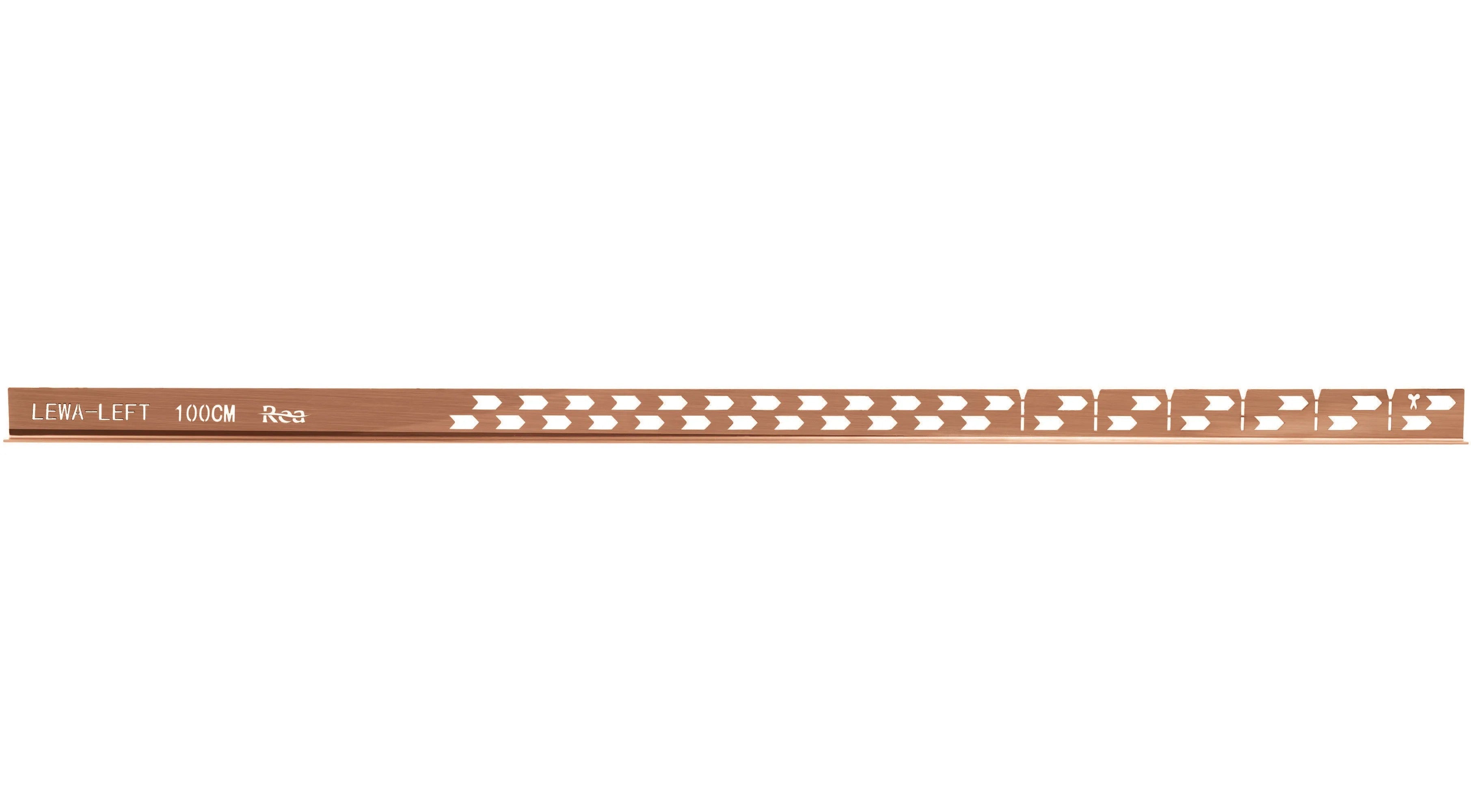 Spádová lišta sprchovej vaničky 100 cm Brush Copper ľavy 6