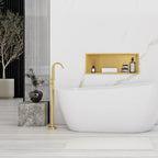bathroom shelf 30x60 gold brush  6