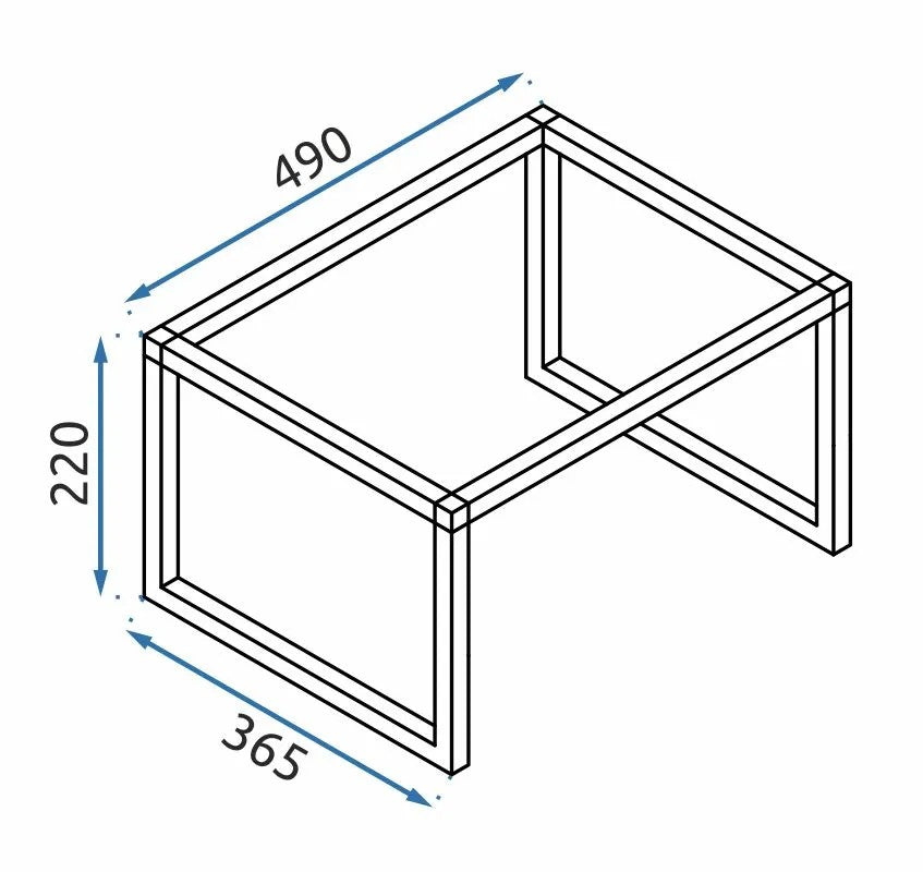Konglomerátové umývadlo na dosku REA GOYA 50 cm - konzola  6