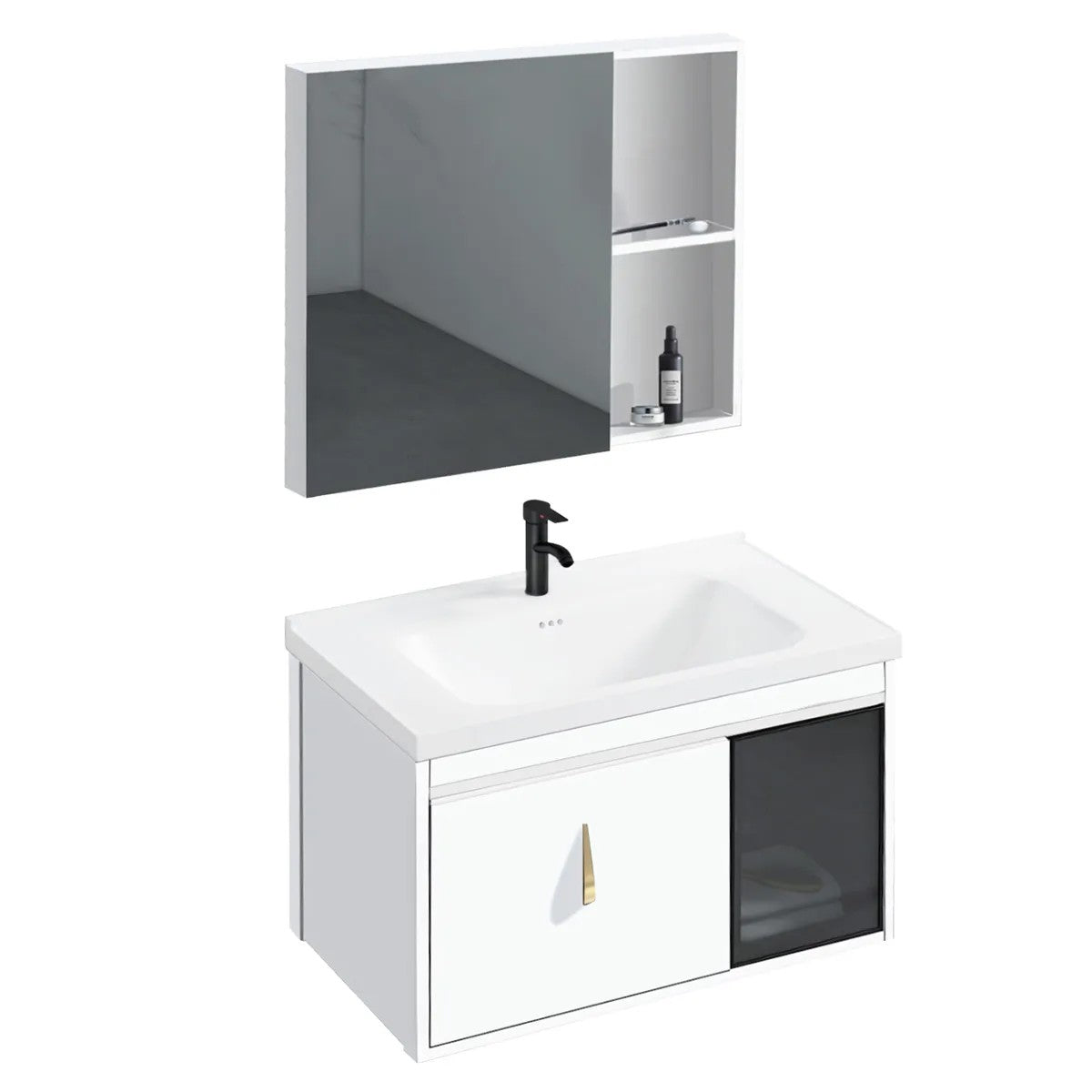 Súprava kúpeľňového nábytku s umývadlom Paris 60cm White  6