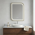 Zrkadlo LED ZONE 80X60  GOLD BRUSH  6