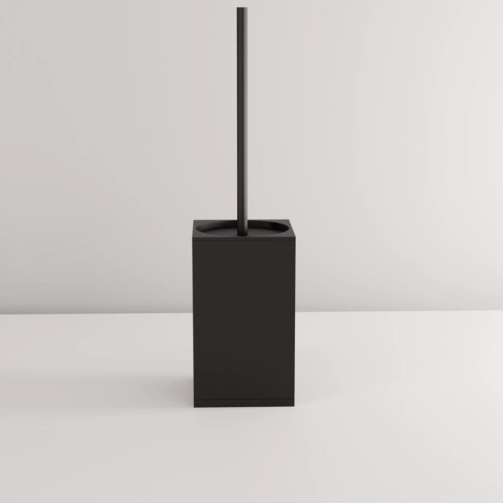 Kovový stojan na WC s kefou B110 MATT BLACK  6