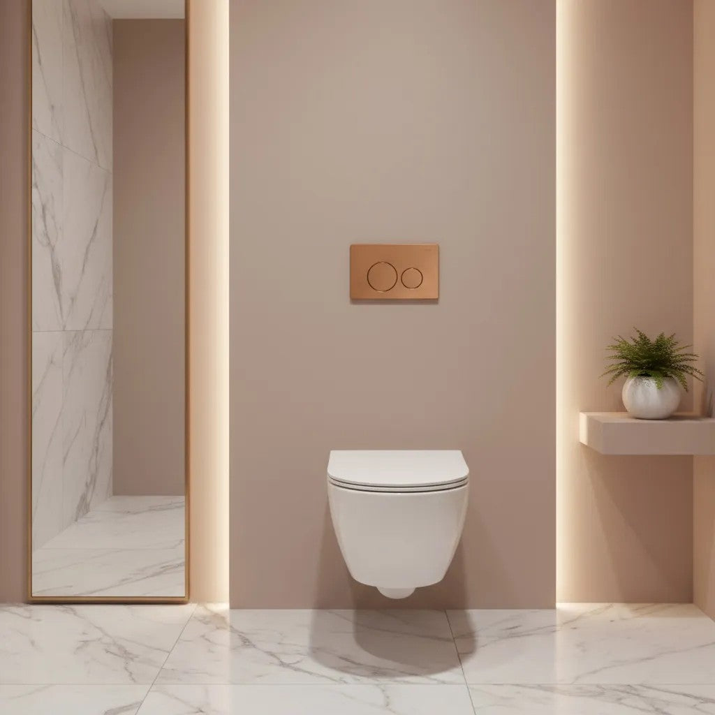 Ovládacie tlačidlo k podomietkovým systémom WC I K011A-Q Copper Brush  6