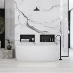 bathroom shelf 30x45 matte black  6