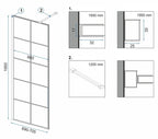 Shower screen Rea Bler-1 70 + shelf and hanger EVO  6