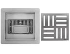 Odtokový žľab REA CROSS 150x150 Nickel Brush  6