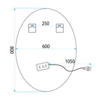 Zrkadlo LED 80x60 YH-3352  6