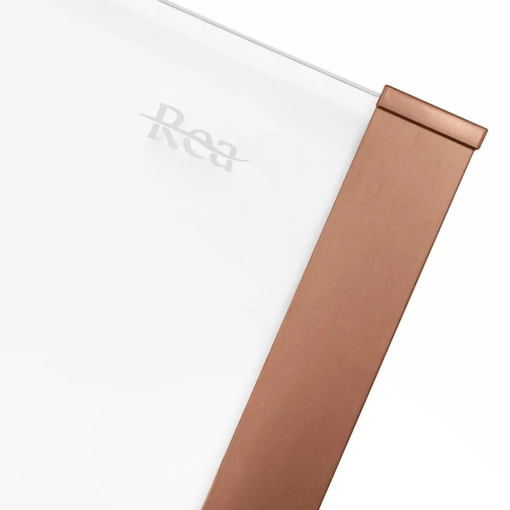 Sprchovací kút REA SOLAR - Copper Brush 100x80 Bez sprchovej vaničky 6