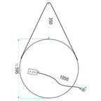 Zrkadlo LED 60cm YH-3339  6