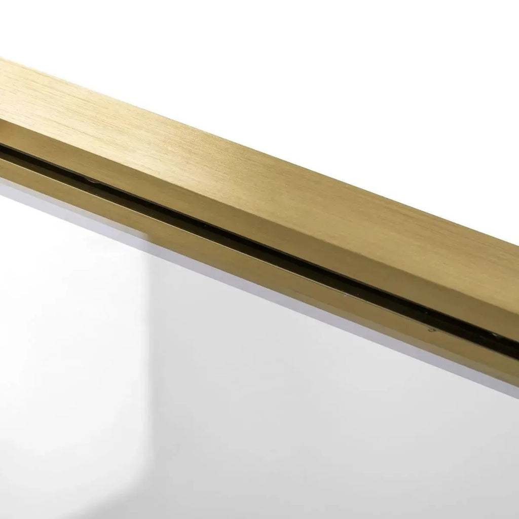Sprchová kabína REA Rapid Swing Brush Gold Dvere: 90 x stena: 100 6