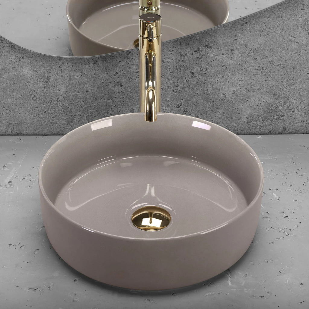 Umývadlo na dosku REA SAMI Beige Shiny  6