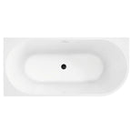 Akrylová rohová vaňa SYDNEY BELLANTO LEFT 160cm Čierna krytka zátky 6