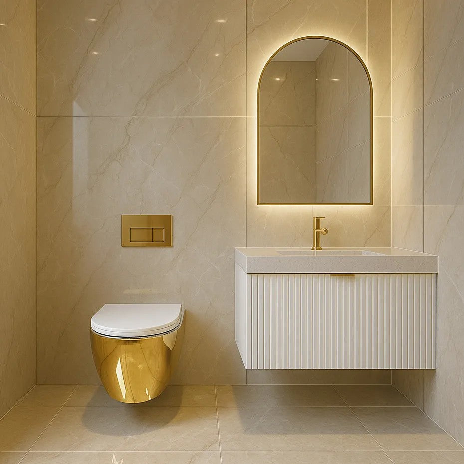 Závesné WC Rea Carlo Mini Tornado NF WHITE GOLD  6