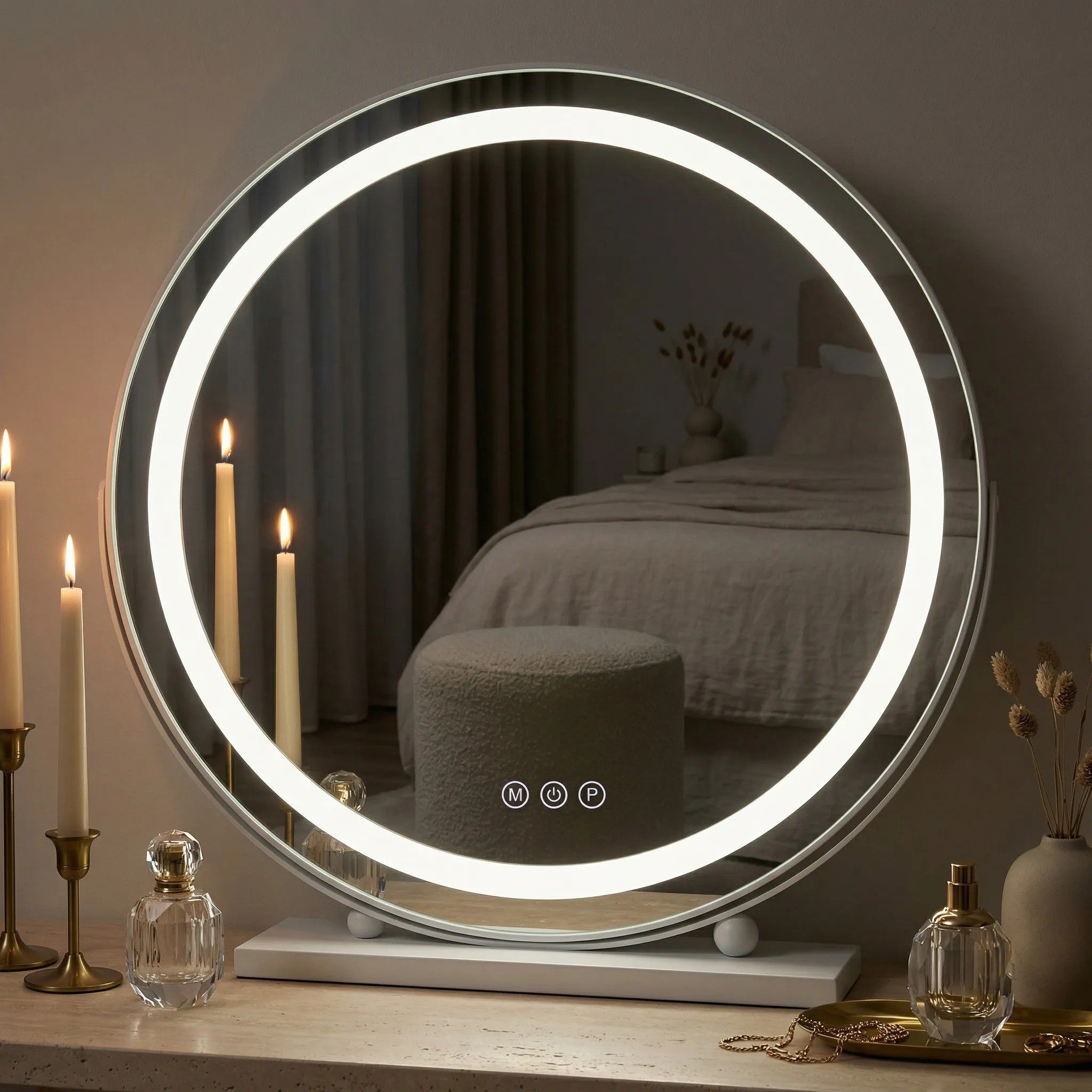 Zrkadlo LED MAKE-UP White 50 cm  6