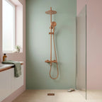Sprchová sada s termostatom REA LUNGO Diamond - Copper Brush  6