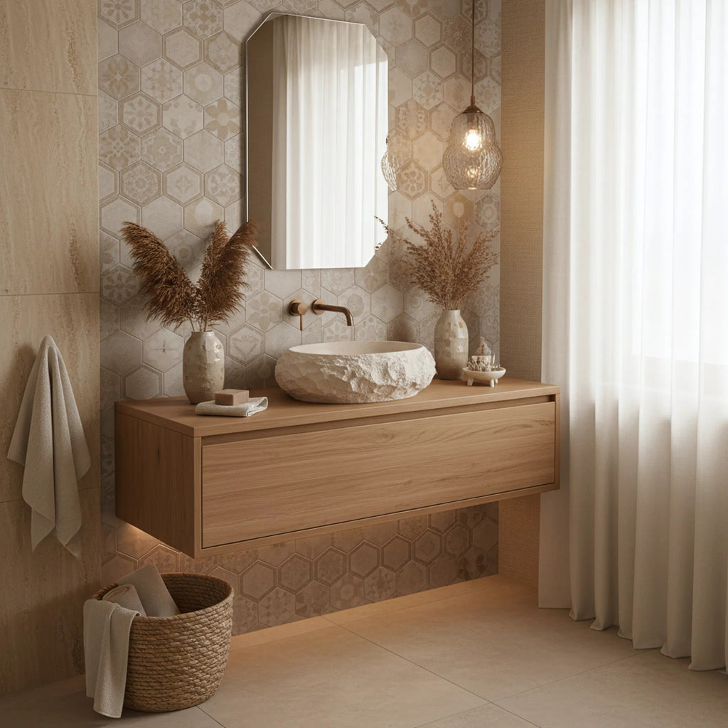 Umývadlo na dosku Mika Warm Beige  6