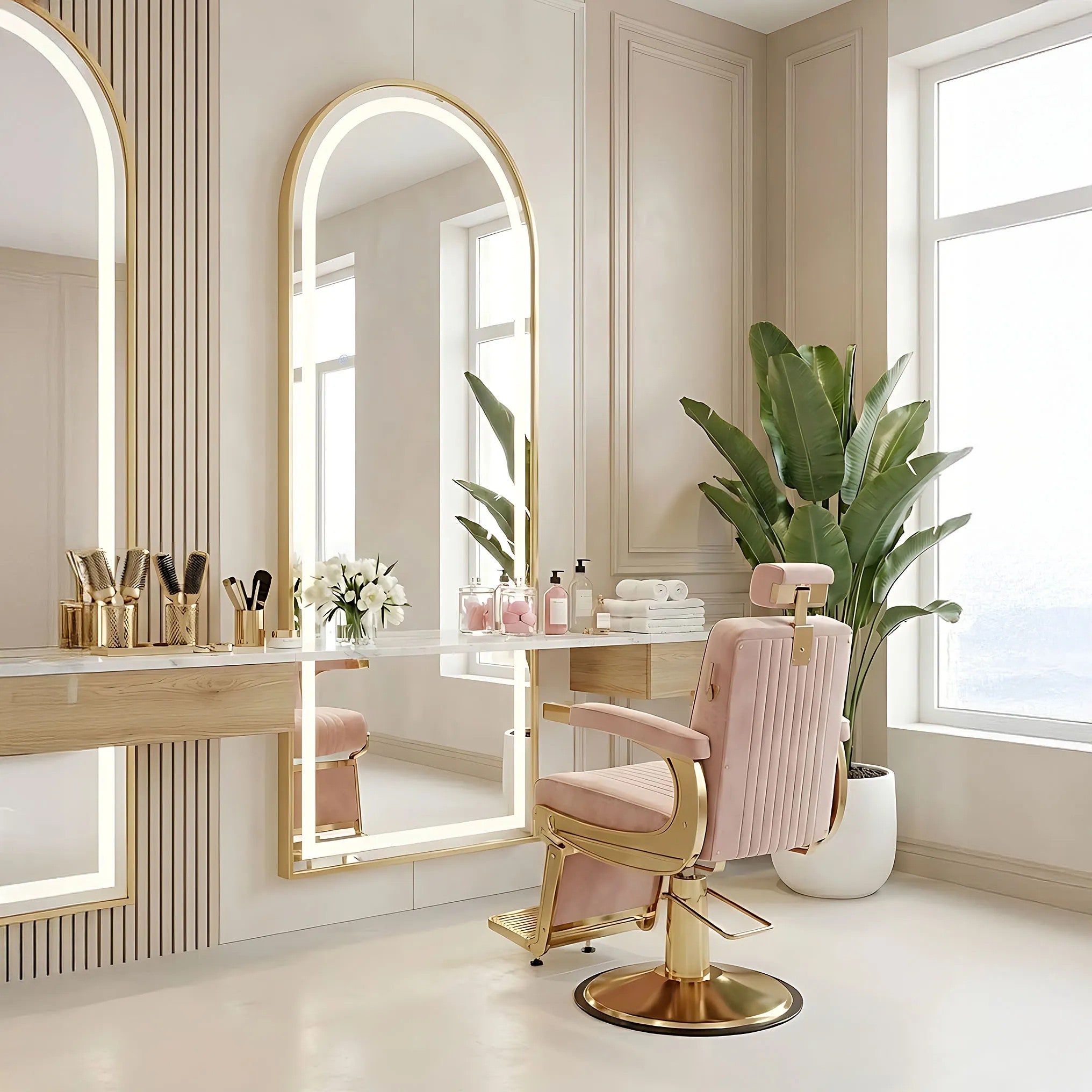 Zrkadlo LED Orbit 60x170cm Brush Gold  6