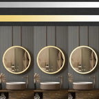 Zrkadlo LED 70cm MMJ BRUSH GOLD  6