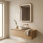 Zrkadlo LED ZONE 70x50  BRUSH  ROSE GOLD  6