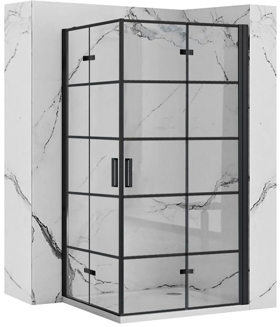 Sprchová kabína Rea Molier Black Double 90x110  6