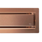 Odtokový žľab Rea Neox brush copper 100  6