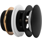 Univerzálny vaňový výpust REA Click-clack Black 6cm  6