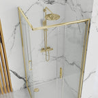 Sprchovací kút REA PUNTO 80x80 Gold S detským bazénom Savoy black 6