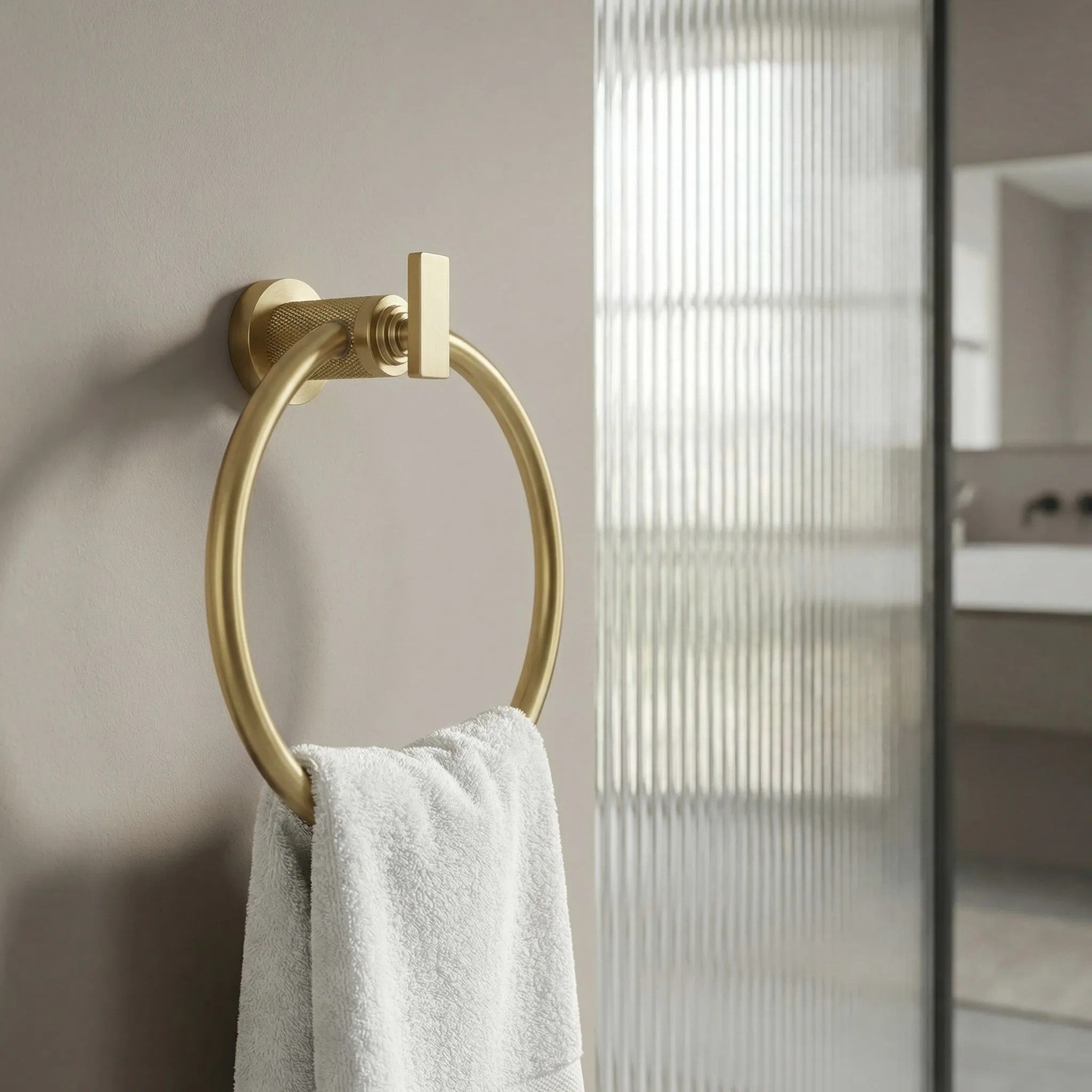 Kúpeľňový vešiak Ring 81307 Rivo Brush Gold  6