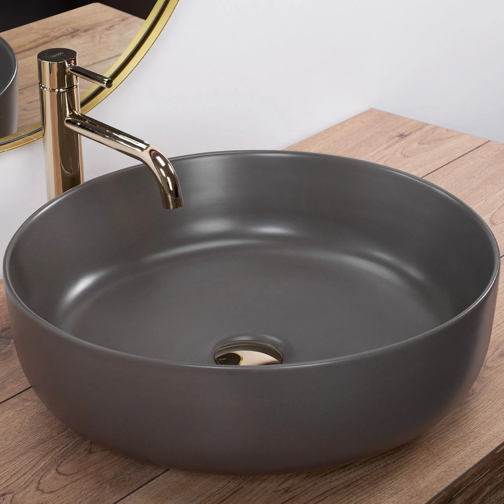 Umývadlo na dosku Rea Elma Warm Grey Matt  6
