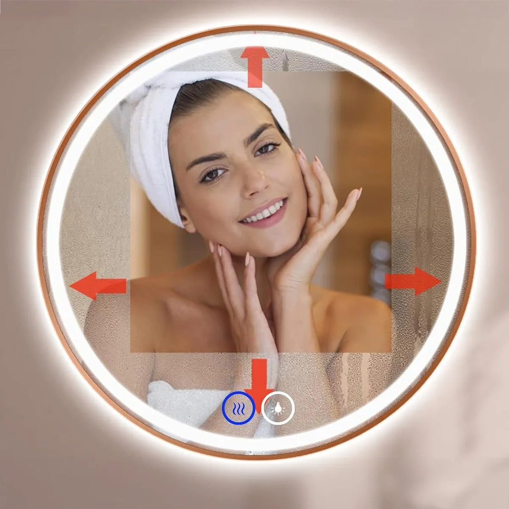 Zrkadlo LED 60cm MMJ BRUSH COPPER  6