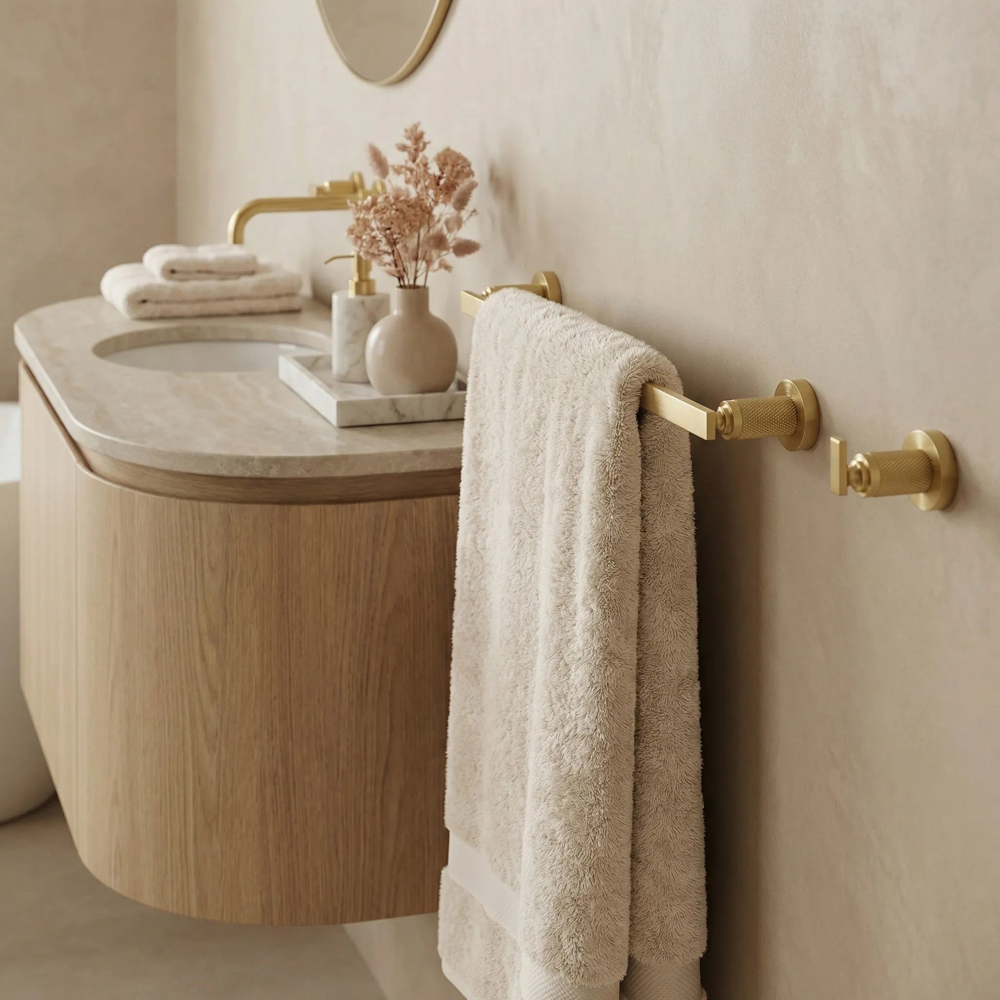 Kúpeľňový vešiak 81301 Rivo Brush Gold  6