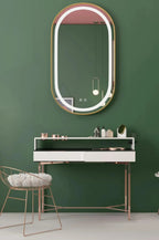 Zrkadlo LED OLL 60x90 cm Brush Gold  6