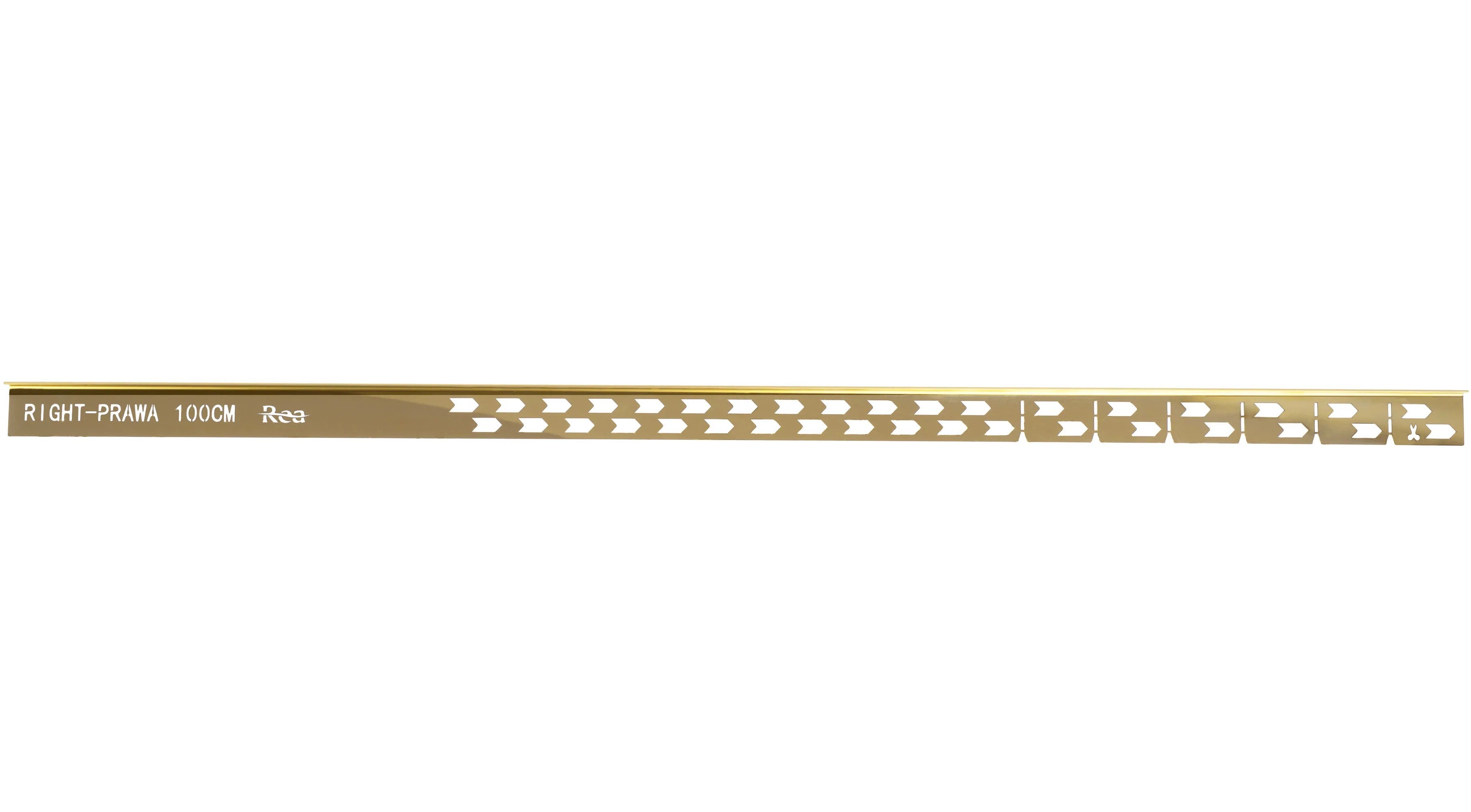 Spádová lišta sprchovej vaničky 100 cm Zlatá ľavy 6