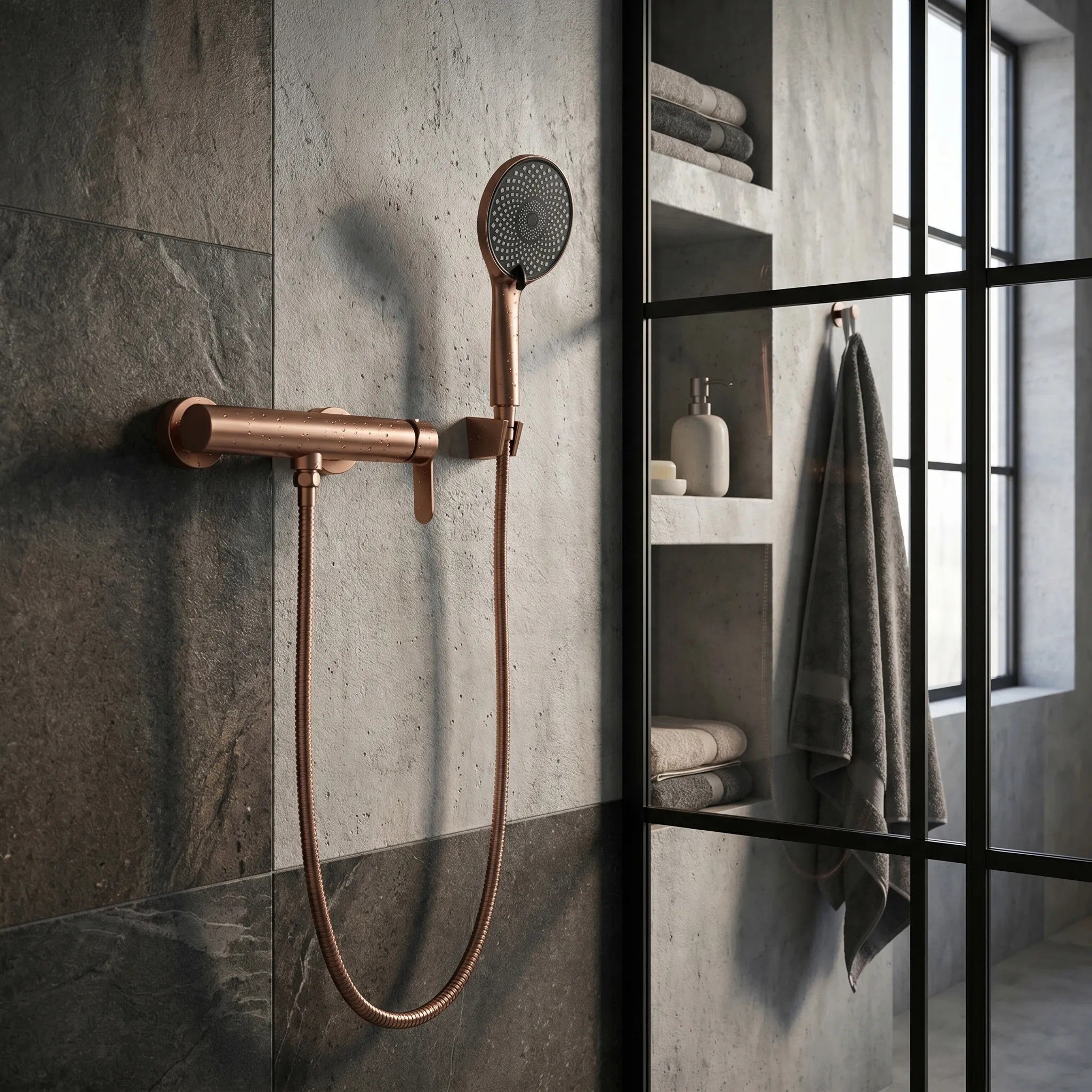 Sprchová batéria REA Arcos Brush Copper  6