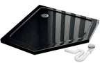 Sprchovací kút AXIN 90x90 - chróm S detským bazénom Diamond black 6